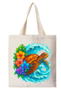TB06 Canvas Tote Bag Book Bag Baby Bag Ocean Sea Turtle