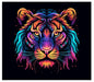 MP22 Neon Colorful Tiger Mouse Pad