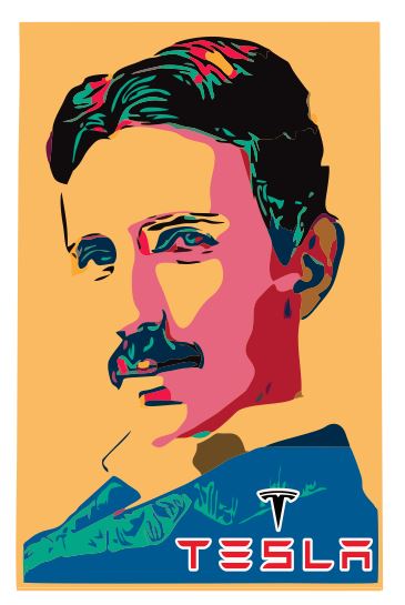 (A180) Nichola Tesla Wall Art