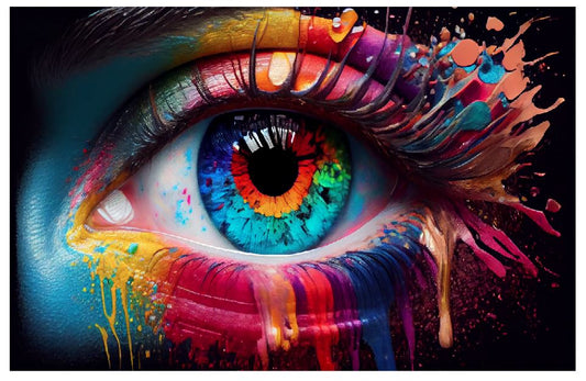 (A104) Colorful Eye Wall Art