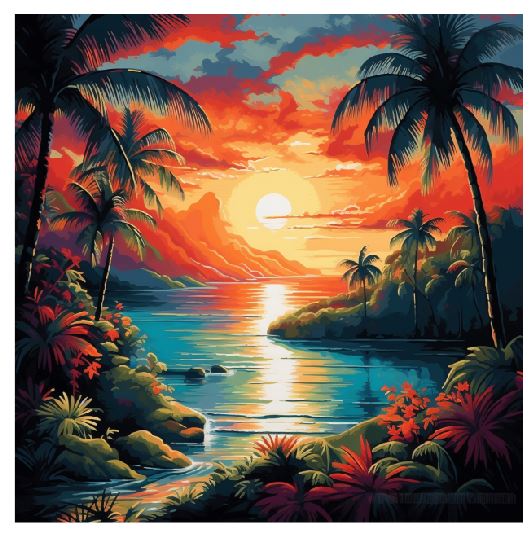 (A198) Paradise Wall Art