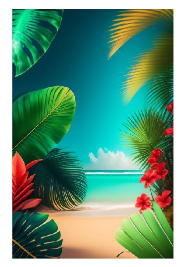 (A075) Paradise Wall Art