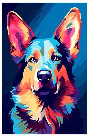 (A108) German Shepherd Wall Art