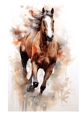 (A020) Beautiful Horse Wall Art