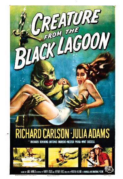 (A133) Creature From The Black Lagoon Movie Wall Art