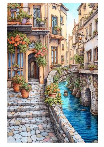 (A190) Townhouse 3 Wall Art