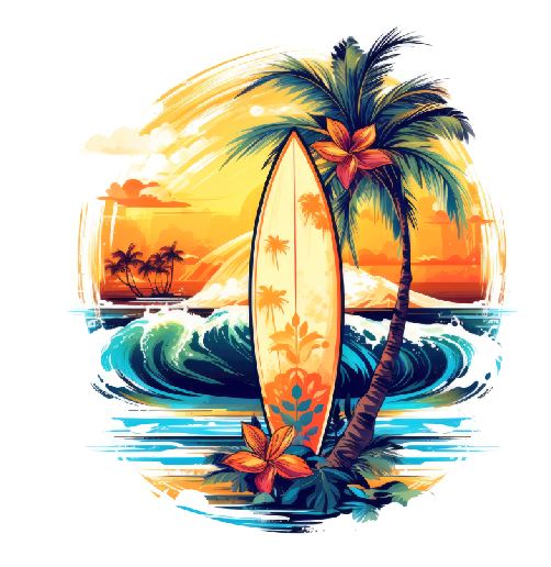 (A091) Surf Wall Art