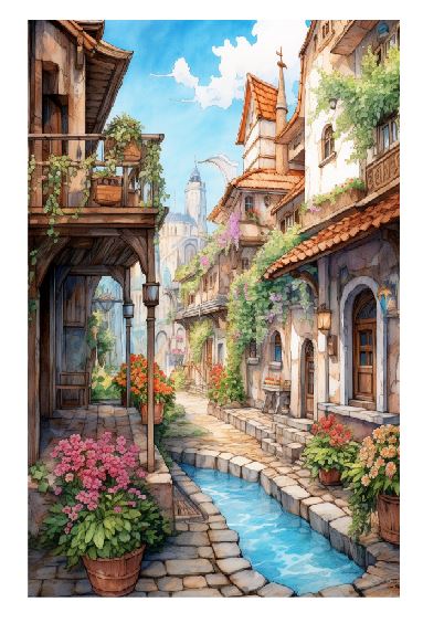 (A188) Townhouse 1 Wall Art