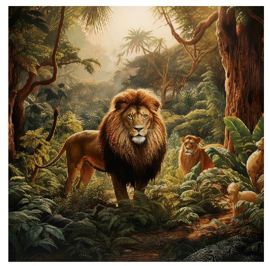 (A110) King Of The Jungle Wall Art