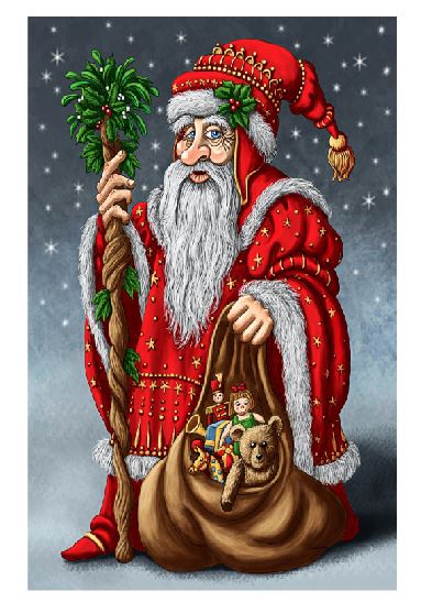 (A205) Santa Vintage Saint Nick Wall Art