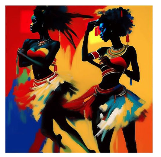 (A192) Dancing Women Wall Art