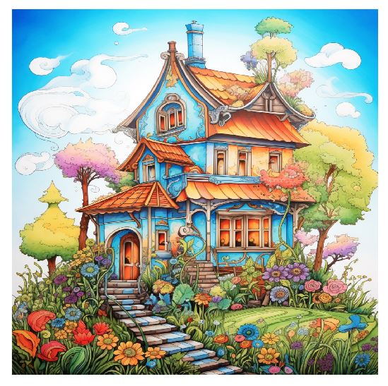 (A109) Enchanted Cottage Wall Art