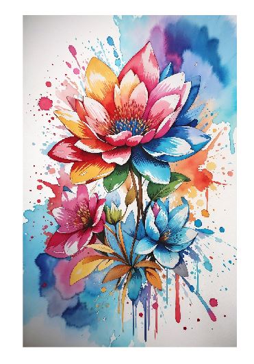 (A116) Flowers Wall Art