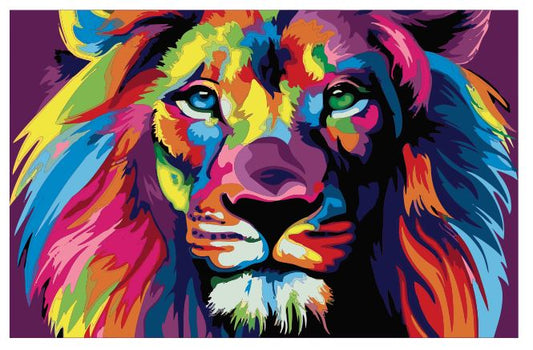 (A034) Lion Wall Art