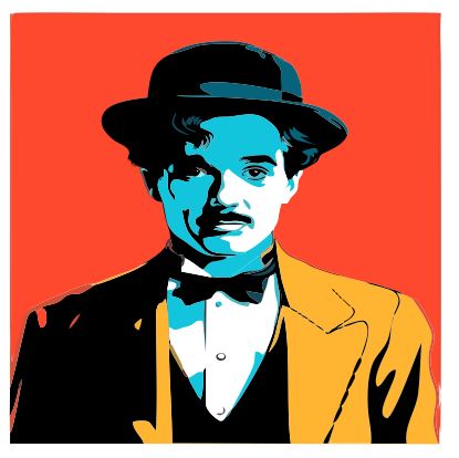 (A103) Charlie Chaplin Wall Art