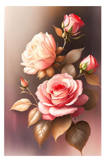 (A069) Roses Wall Art