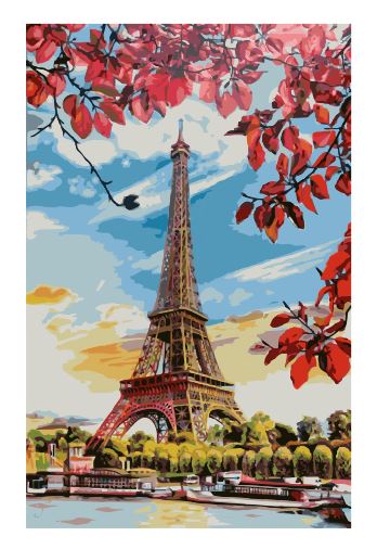 (A163) Eiffel Tower Wall Art