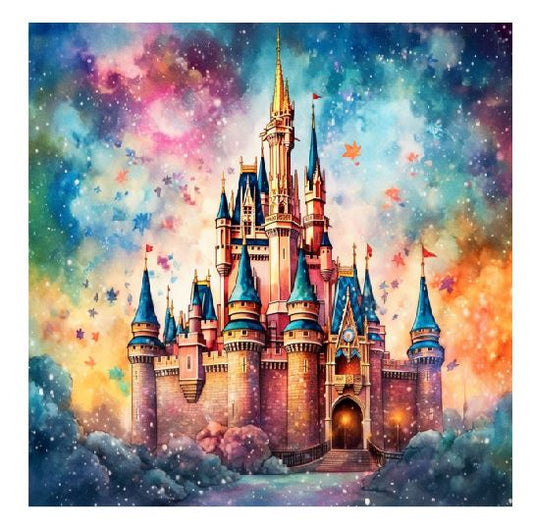 (A119) Colorful Castle Wall Art