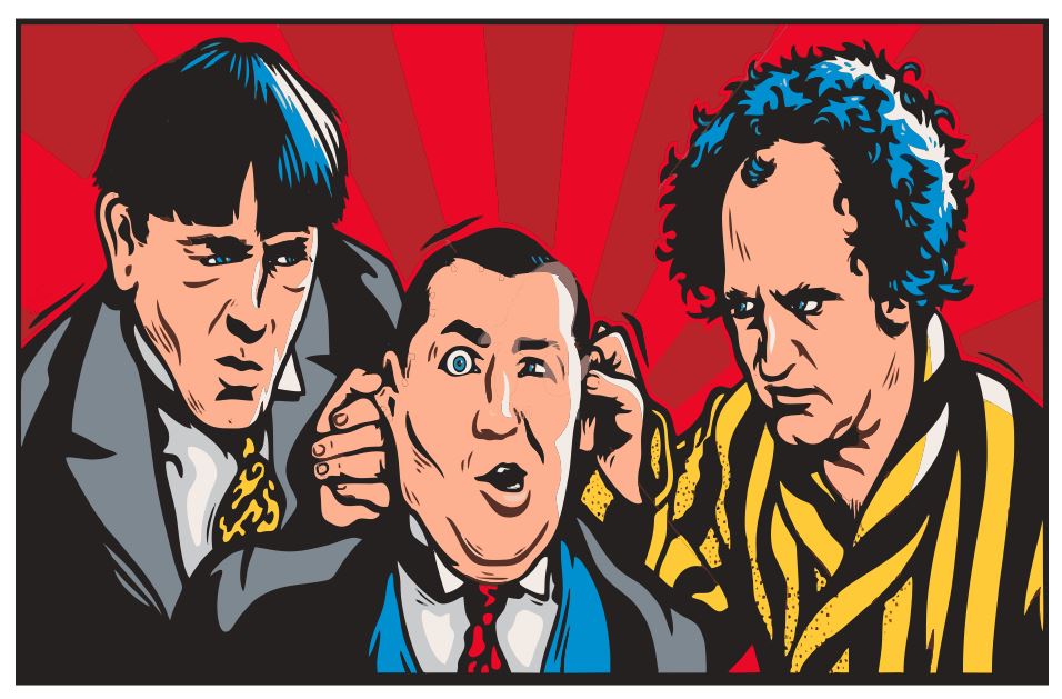 (A152) The Three Stooges 2 Wall Art