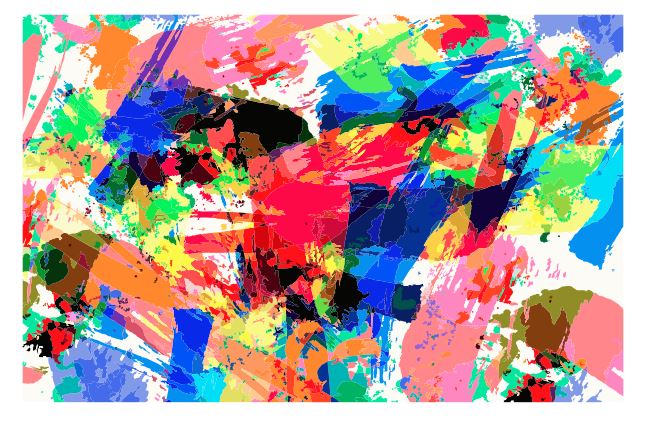 (A035) Colorful Abstract Wall Art