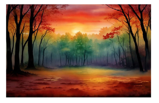 (A128) Soft Sunset Wall Art