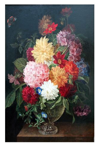 (A090) Beautiful Flowers Wall Art