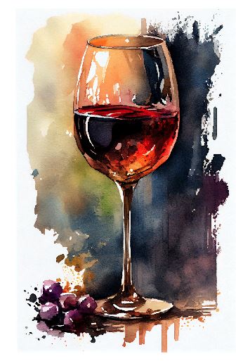 (A017) Wine Glass Wall Art