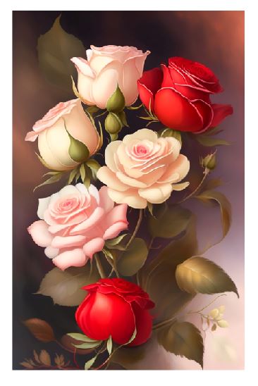 (A113) Roses Wall Art