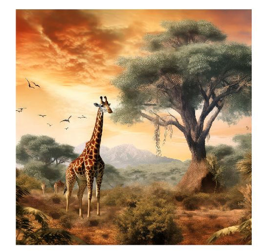 (A073) Giraffe Wall Art