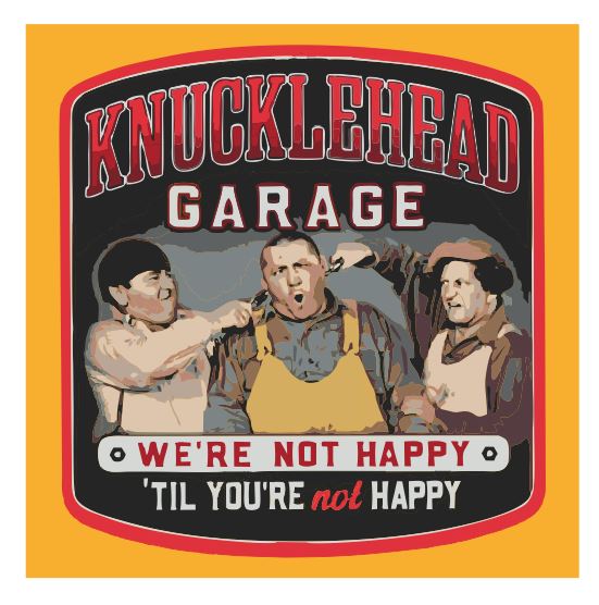 (A208) Three Stooges Garage Wall Art