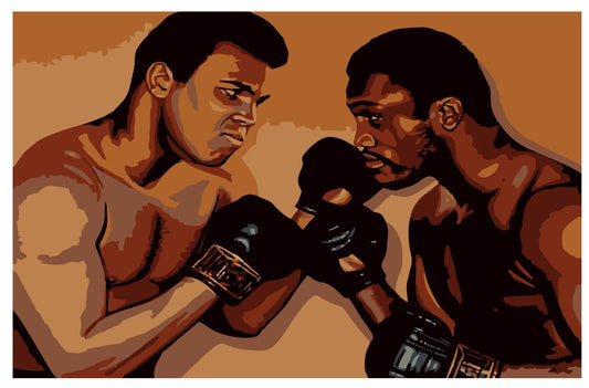 (A181) Muhammad Ali and Joe Frazier Wall Art