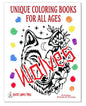Wolves Adult coloring book AB01 ISBN 978-1-967538-04-1