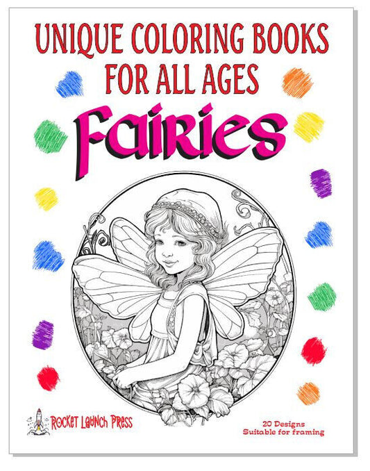 Fairies Adult Coloring Book AB08 ISBN 978-1-967538-10-2