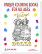 Vintage Dolls Adult Coloring Book AB10 ISBN 978-1-967538-01-0