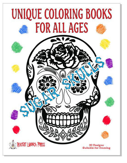 Sugar Skulls Adult coloring book AB02 ISBN 978-1-967538-05-8