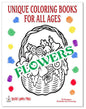 Flowers Adult coloring book AB03 ISBN 978-1-967538-06-5