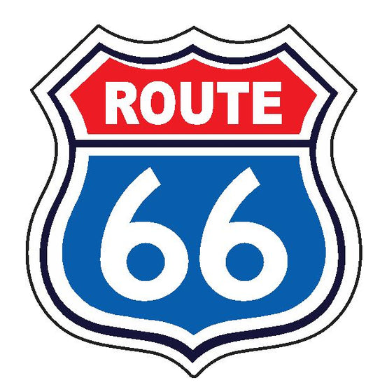D2877 Route 66 Sticker
