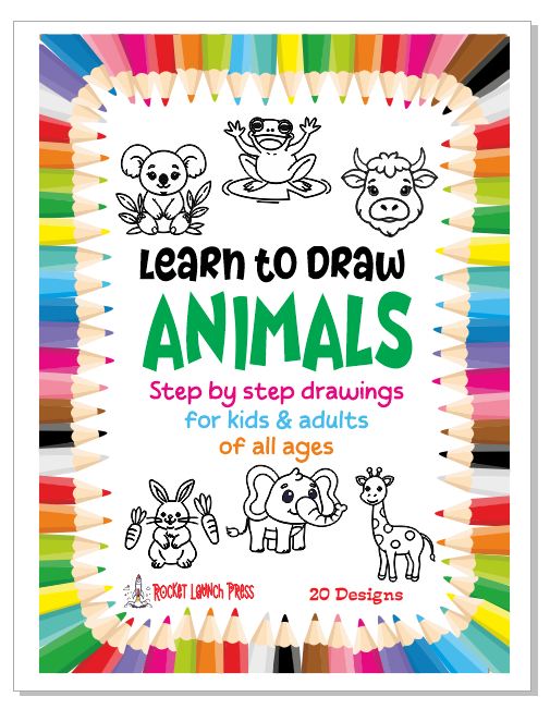 AB15 Learn To Draw Animals Art Book ISBN 978-1-967538-16-4