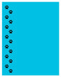 NP23 Paws Assorted Colors Note Pad
