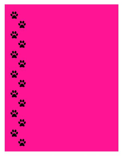 NP23 Paws Assorted Colors Note Pad