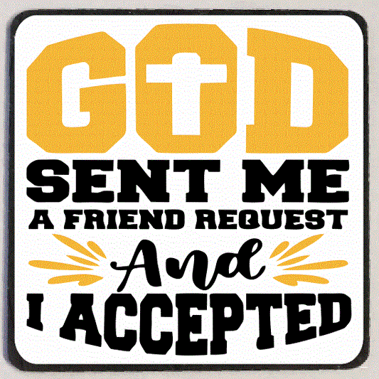M217 God Friend Request Refrigerator Magnet - Iris Fashion Jewelry