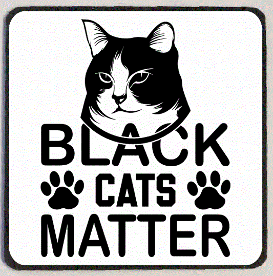 M226 Black Cats Matter Refrigerator Magnets - Iris Fashion Jewelry