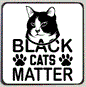 M226 Black Cats Matter Refrigerator Magnets - Iris Fashion Jewelry