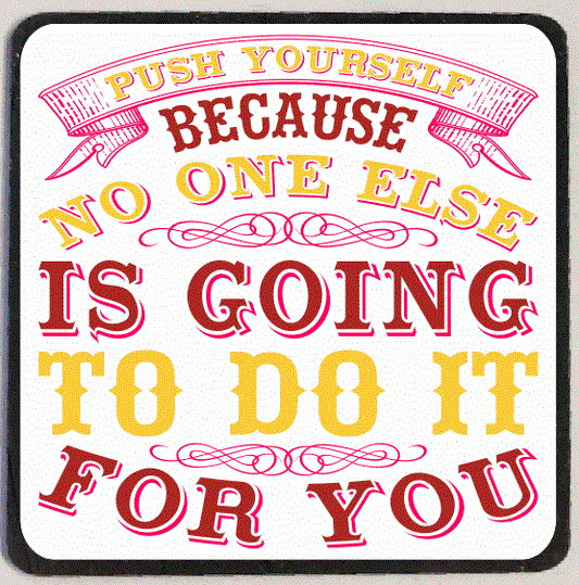 M229 Push Yourself Refrigerator Magnet - Iris Fashion Jewelry