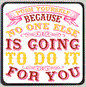 M229 Push Yourself Refrigerator Magnet - Iris Fashion Jewelry
