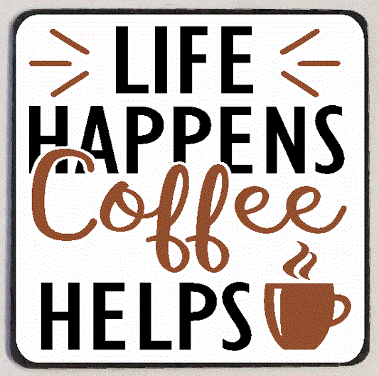 M213 Life Happens Coffee Helps Refrigerator Magnet - Iris Fashion Jewelry