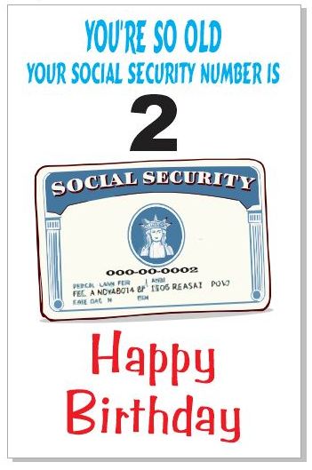 GC08 You're so old birthday Card