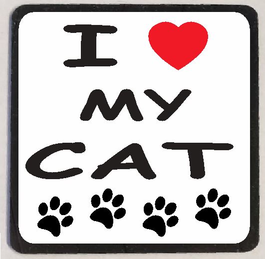 M128 I Love My Cat - Iris Fashion Jewelry