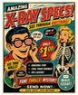 MS256 Vintage Style Metal Sign X-Ray Glasses