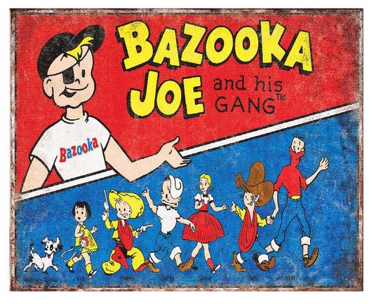 MS25 Bazooka Gum Vintage Sign Retro Metal Wall Decor